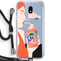 Peach please!: Samsung Galaxy J3 (2017) Transparant Hoesje met koord