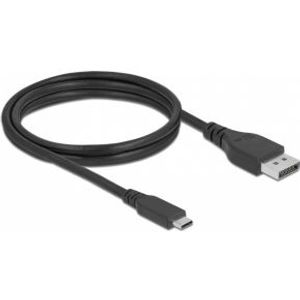 DeLOCK 86040 video kabel adapter 1,5 m USB Type-C DisplayPort Zwart