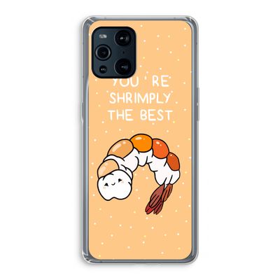 You're Shrimply The Best: Oppo Find X3 Transparant Hoesje