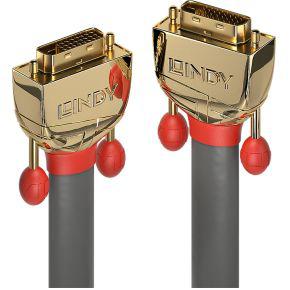 Lindy 36207 15m DVI-D DVI-D Grijs DVI kabel