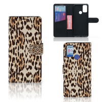 Alcatel 1S (2021) Telefoonhoesje met Pasjes Leopard - thumbnail