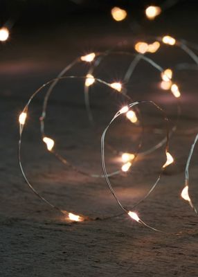 LED wire zilverdraad 100l/5 m warm wit CONNECT - Annas collection