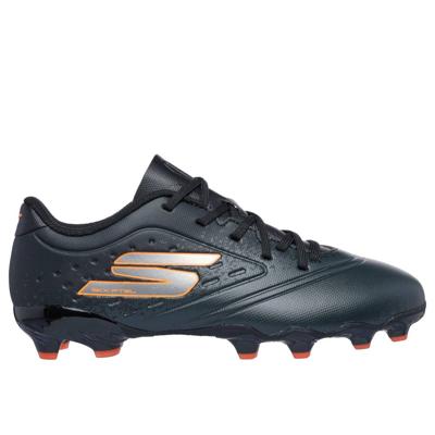 Skechers Razor 1.5 Gras Voetbalschoenen (FG) Kids Zwart Oranje