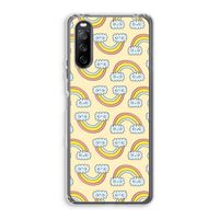 Regenboog: Sony Xperia 10 III Transparant Hoesje