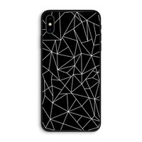 Geometrische lijnen wit: iPhone XS Max Biologisch afbreekbaar hoesje
