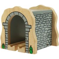 Houten rails - Grijze tunnel
