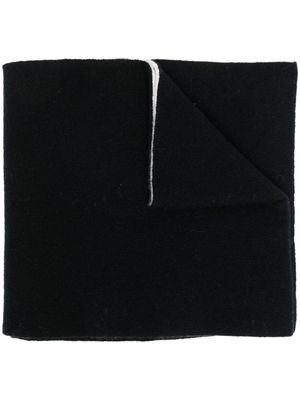 Alberta Ferretti foulard à slogan imprimé - Noir