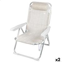 Vouwbare Stoel Aktive Ibiza 48 x 90 x 60 cm (2 Stuks)