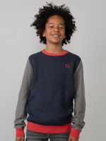 50% korting - Petrol Industries Jongens Colorblock trui Rood Orange - 92 - thumbnail