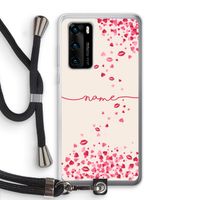 Hartjes en kusjes: Huawei P40 Transparant Hoesje met koord