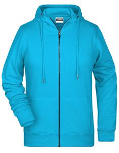 James & Nicholson JN8025 Ladies´ Zip-Hoody - /Turquoise - L