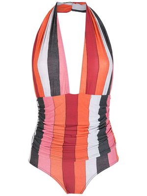 Amir Slama maillot de bain colour block à dos nu - Multicolore