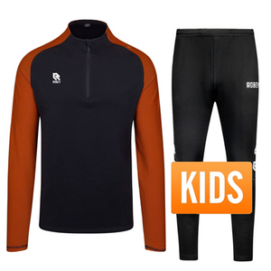 Robey - Performance Half-Zip Trainingspak - Zwart/ Geel - Kinderen