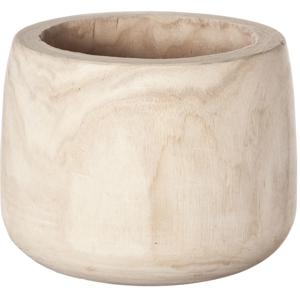 Cosy & Trendy Bloempot - hout - 22 x 17 cm - Plantenpotten voor kamerplanten en kunstplanten