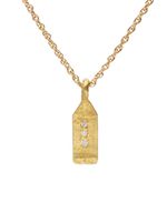 ELHANATI collier Paloma Maison en or 18ct à pendentif Tag pavé de diamants ELHANATI collier Paloma Maison en or 18ct à pendentif Tag pavé de diamants