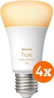Philips Hue White Ambiance E27 800lm 4-pack