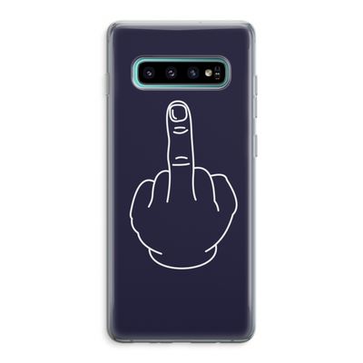 F**k U: Samsung Galaxy S10 Plus Transparant Hoesje