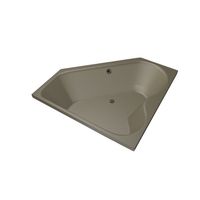 Xenz Cyprus Hoekbad 145x145x50cm met poten zonder afvoer Acryl Klei Mat 6864-07 - thumbnail