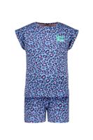 B.Nosy zomer pyjama meisjes - blauw - luipaard AOP - Zenna - thumbnail