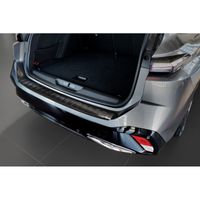 Zwart RVS Bumper beschermer passend voor Peugeot 308 III SW 2021- 'Ribs' AV245319