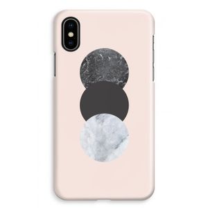 Marmeren cirkels: iPhone XS Max Volledig Geprint Hoesje