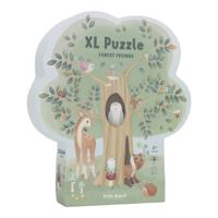 Little Dutch Forest Friends houten XL vloerpuzzel - 37 stukjes
