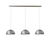 Masterlight Leuke eetkamerlamp zilvergrijs Concepto 3x30 2730-37-S-130-3