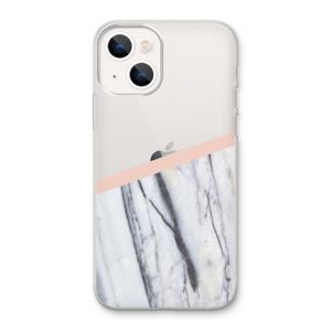 A touch of peach: iPhone 13 Transparant Hoesje