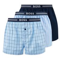 Boss Boxers wijd 3-pack blue - blauw