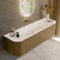 Badmeubel Mondiaz Kurve-Dlux | 160 cm cm | Meubelkleur Dusk | Wastafelkleur Frappe | Solid surface | Wasbak midden spoelbak | Zonder kraangat(en) Badmeubel Mondiaz Kurve-Dlux | 160 cm cm | Meubelkleur Dusk | Wastafelkleur Frappe | Solid surface | Wasbak midden spoelbak | Zonder kraangat(en)