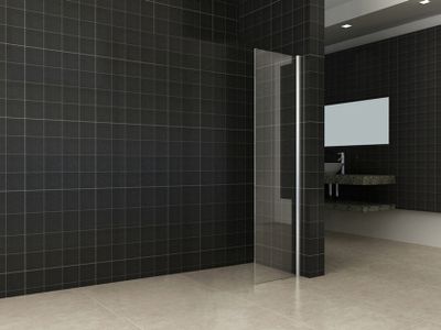 Wiesbaden Comfort vaste zijwand helder glas 40x200 cm