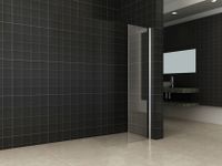 Wiesbaden Comfort vaste zijwand helder glas 40x200 cm