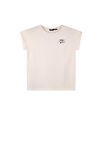 NoBell zomer t-shirt meisjes - ivoor wit - back print - Kase