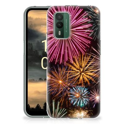 Nokia XR21 | Sillicone Back Cover | Vuurwerk