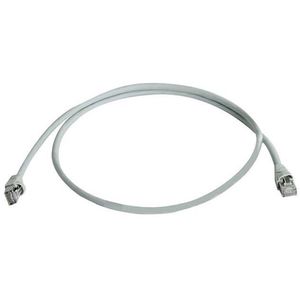 Telegärtner L00000A0081 RJ45 Netwerkkabel, patchkabel CAT 6A S/FTP 1.00 m Grijs UL gecertificeerd, Vlambestendig, Snagless 1 stuk(s)