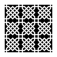 The Crafter's Workshop • template 15x15cm knot garden