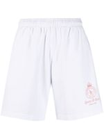 Sporty & Rich short à logo imprimé - Blanc