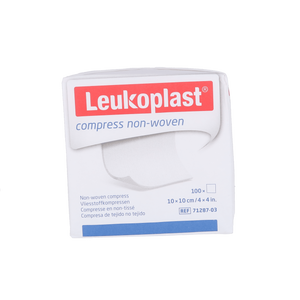 Leukoplast non-woven kompres 10x10cm van 100 stuks