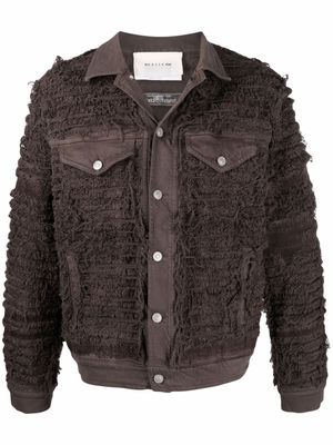 1017 ALYX 9SM veste boutonnée à broderies - Marron