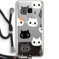 Katten: Samsung Galaxy S9 Transparant Hoesje met koord