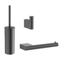 Crosswater MPRO toiletset - toiletborstelhouder - handdoekhaak - wcrolhouder - gunmetal SW928074 / SW928112 / SW928226