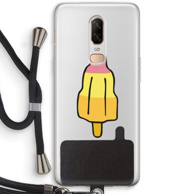 Raketijsje: OnePlus 6 Transparant Hoesje met koord
