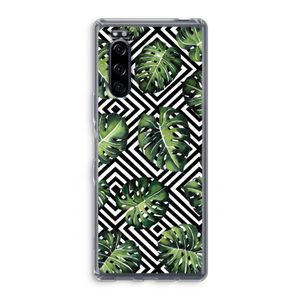 Geometrische jungle: Sony Xperia 5 Transparant Hoesje