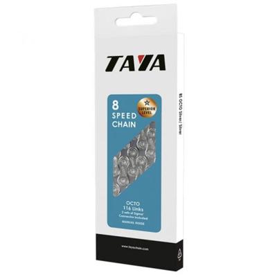 Taya ketting octo 7/8 speed 1/2x3/32 116s. zwart | zilver