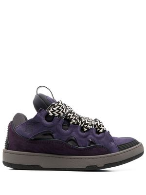 Lanvin baskets Curb à lacets - Noir