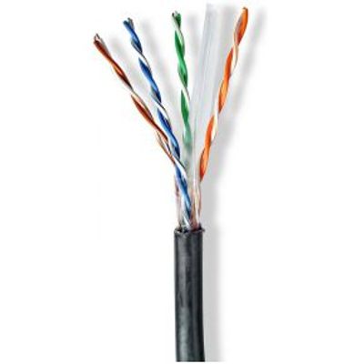 Nedis CCBG8590BK305S netwerkkabel Zwart 305 m Cat6 U/UTP (UTP)