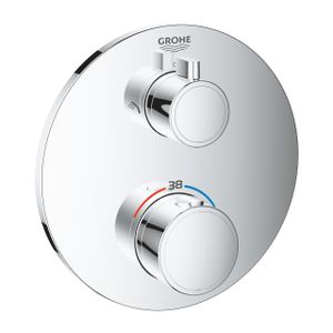 Grohe Grohtherm Inbouwthermostaat - 2 knoppen - rond - chroom 24076000