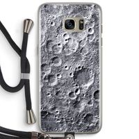 Maanlandschap: Samsung Galaxy S7 Edge Transparant Hoesje met koord Maanlandschap: Samsung Galaxy S7 Edge Transparant Hoesje met koord