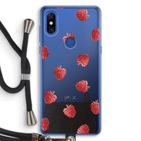 Framboosjes: Xiaomi Mi Mix 3 Transparant Hoesje met koord