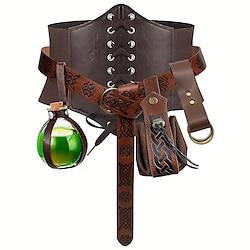 Retro vintage Middeleeuws Ceintuur Schede Riemzakje Piraat Viking Ranger Elf Walhalla Voor heren Dames Uniseks Halloween Prestatie Feest / Uitgaan LARP Riem Lightinthebox